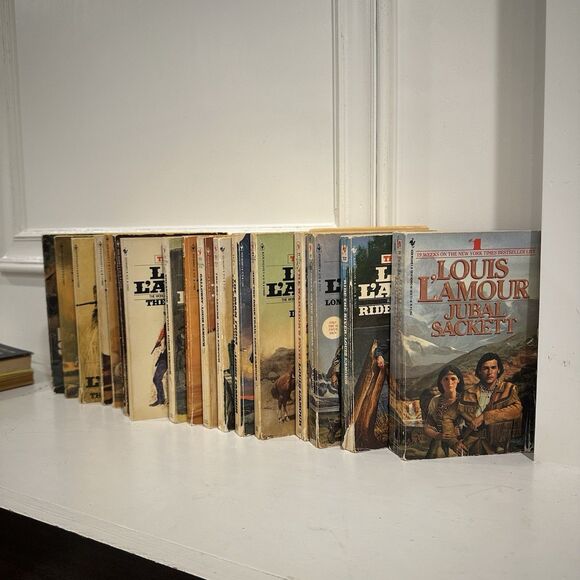 Louis Lamar Sacket Series 18 Book Complete Paperback Set - Picture 8 of 12